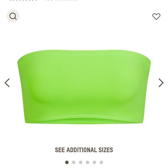 NWT SKIMS recycled swim bandeau bikini top - Picture 4 of 7